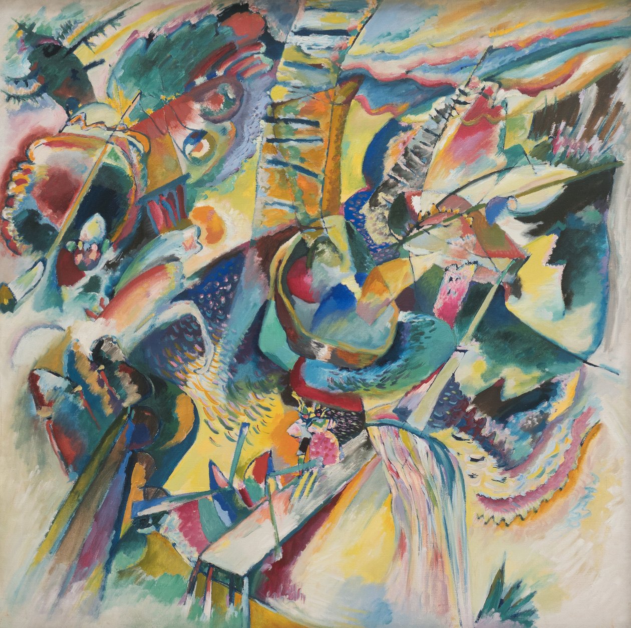 Improvisaatio Klamm tekijältä Wassily Kandinsky