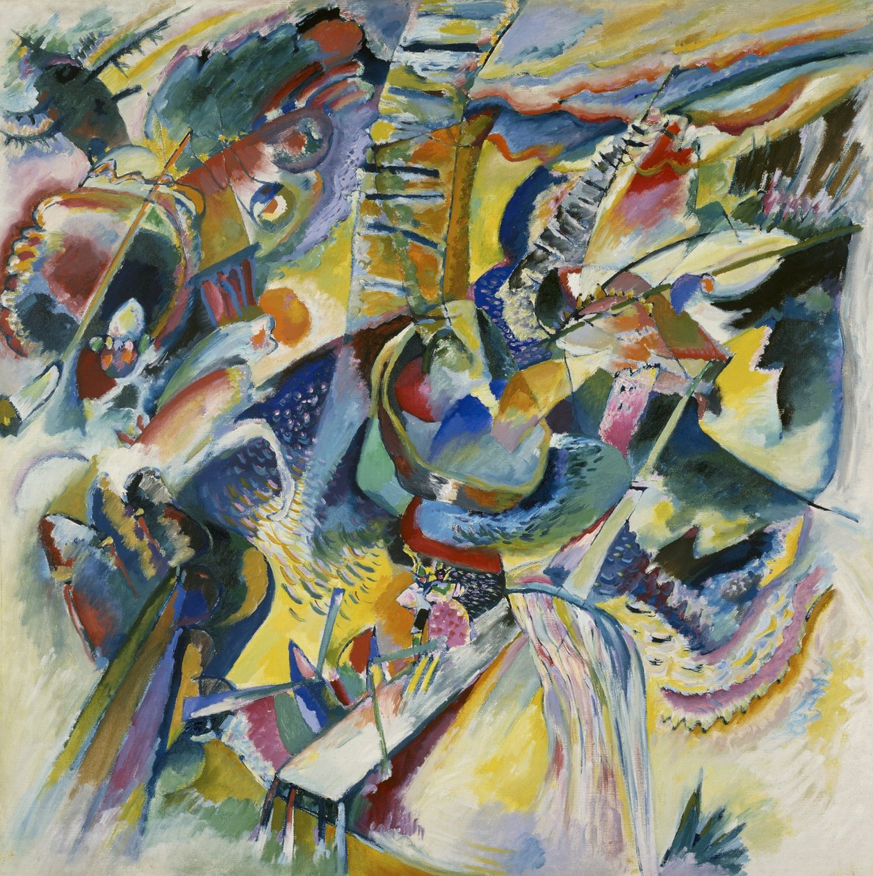 Improvisaatio Klamm tekijältä Wassily Kandinsky
