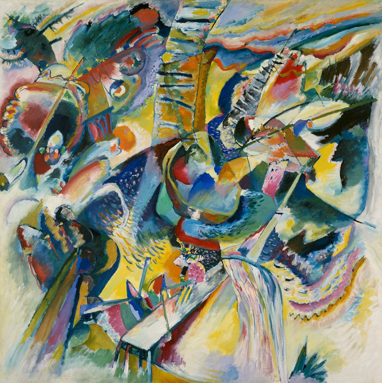 Improvisaatio Klamm tekijältä Wassily Kandinsky