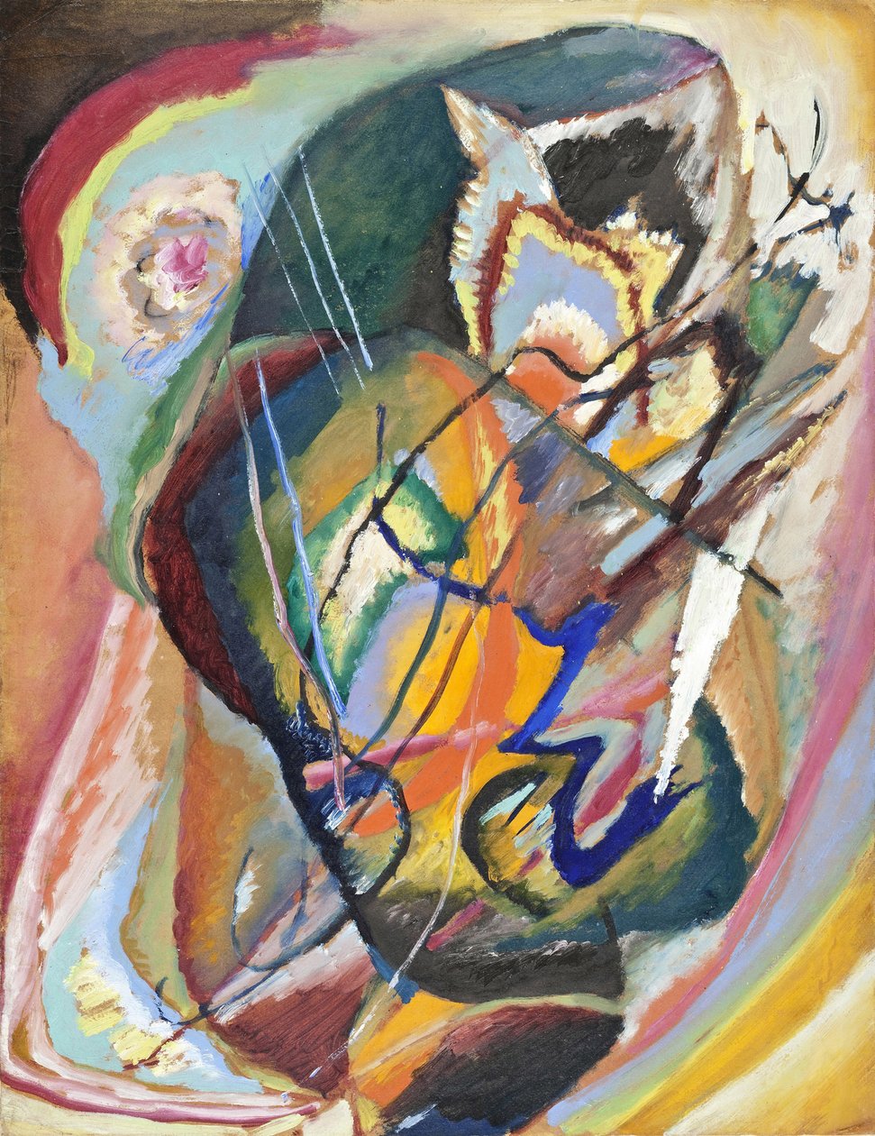 Painter Day Wassily Kandinsky (Au Wassily Kandinsky Au Kandinsky) "Improvisation Sans Tittare EEE" (Untitled Improvisation EEE) tekijältä Wassily Kandinsky
