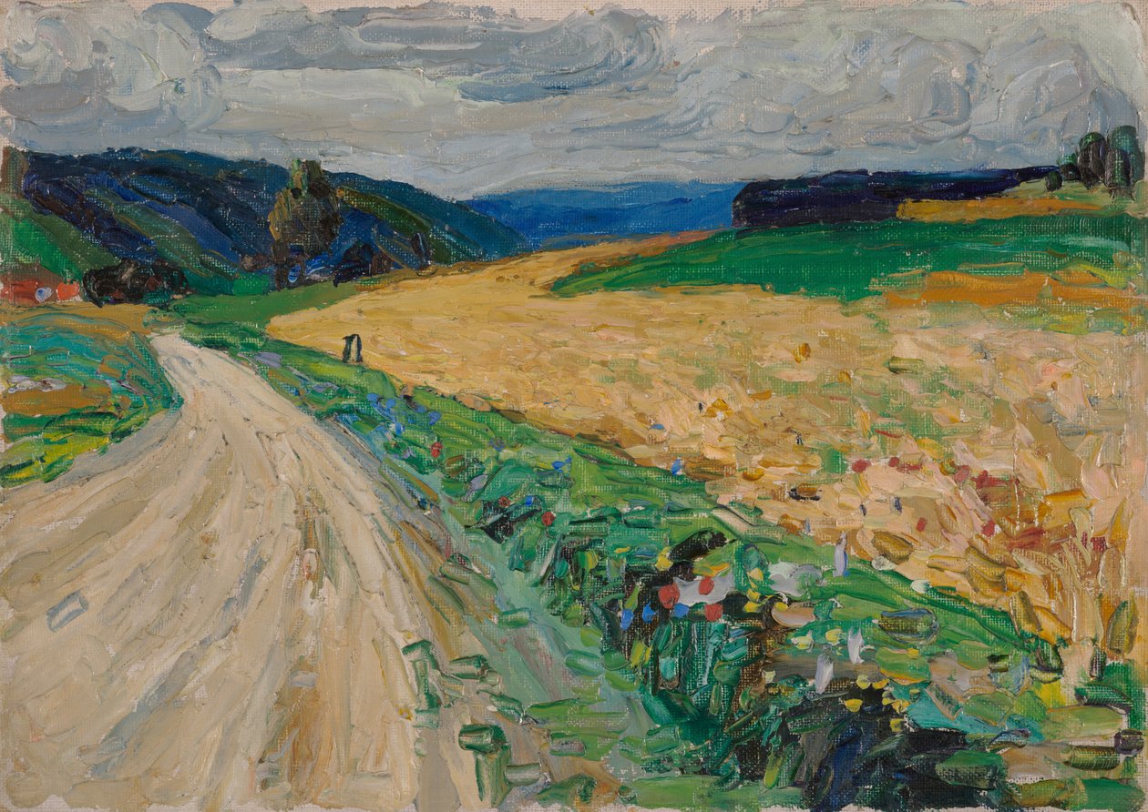 Kallmünz - luontotutkielma keltaista postivaunua varten tekijältä Wassily Kandinsky