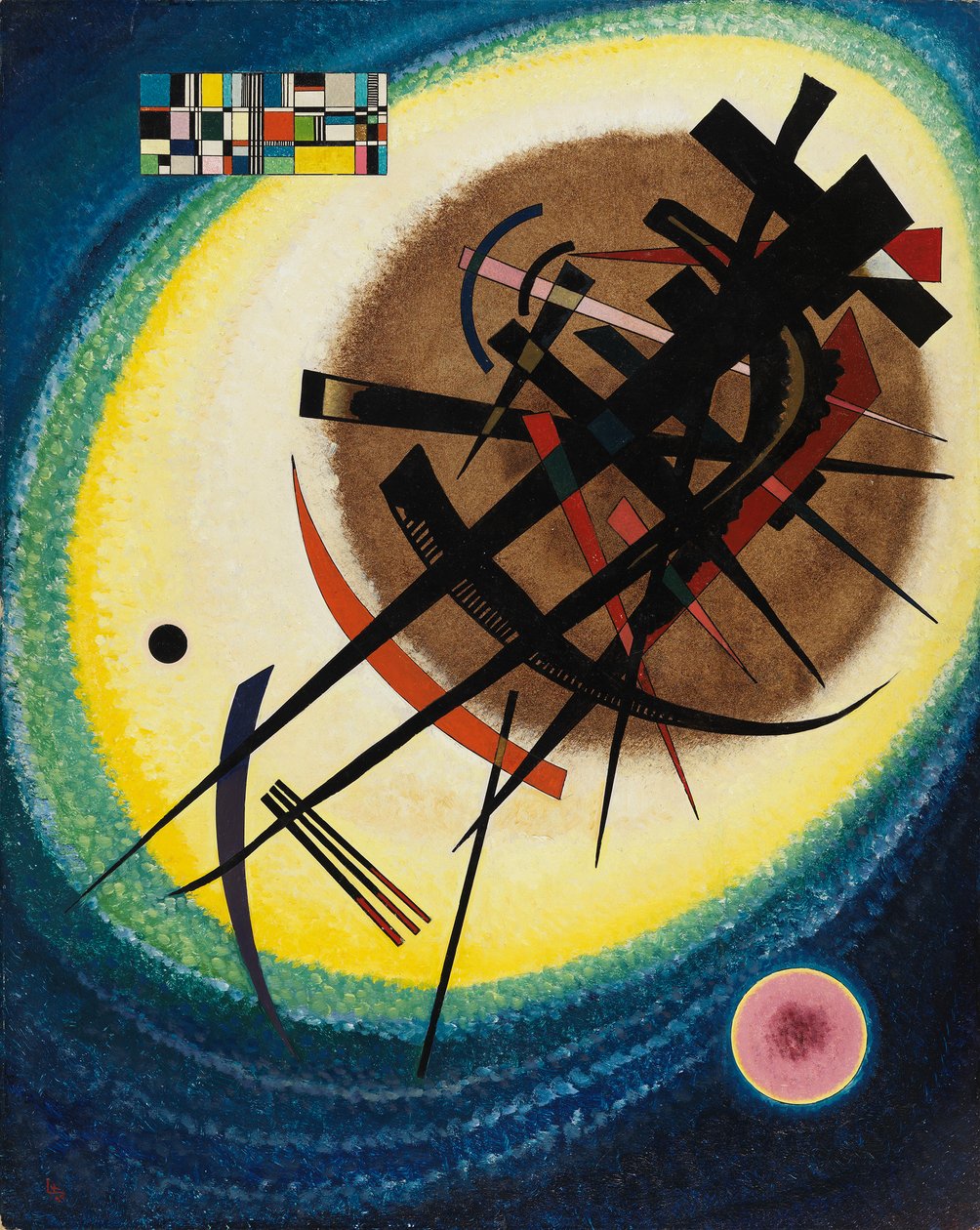Kandinsky - Kirkkaassa ovaalissa, 1925 tekijältä Wassily Kandinsky