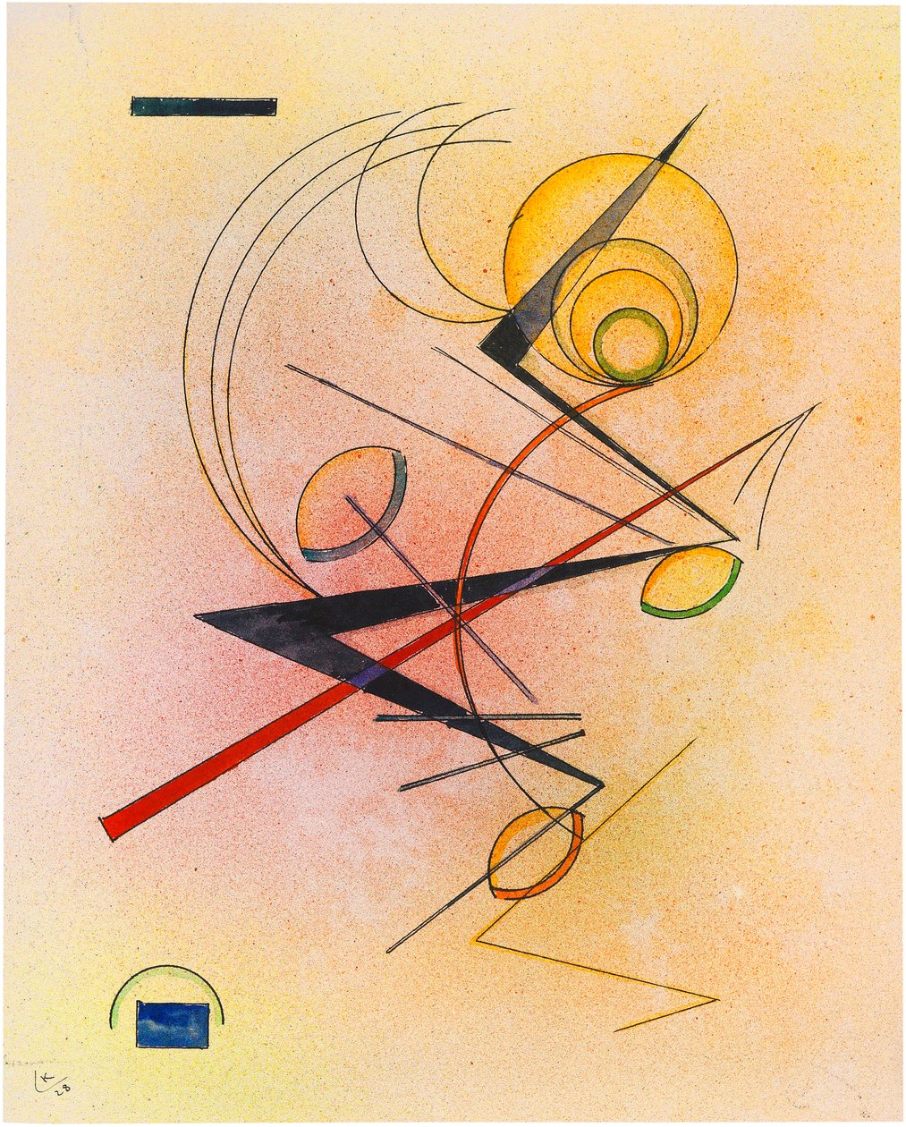 Little Warm, 1928. tekijältä Wassily Kandinsky