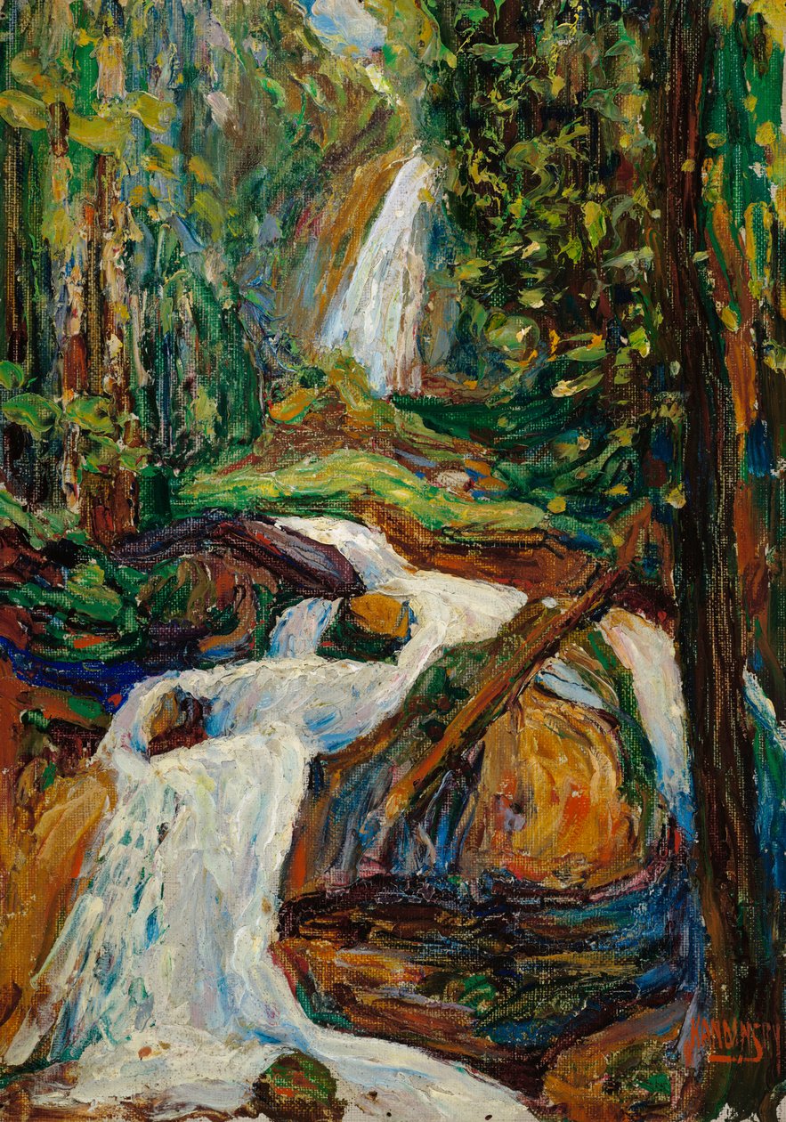 Kochel - vesiputous I tekijältä Wassily Kandinsky