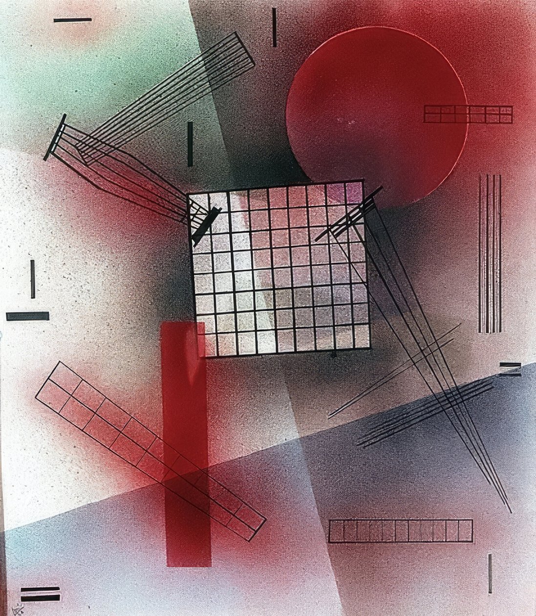 Sävellys. Noin 1920-44 tekijältä Wassily Kandinsky