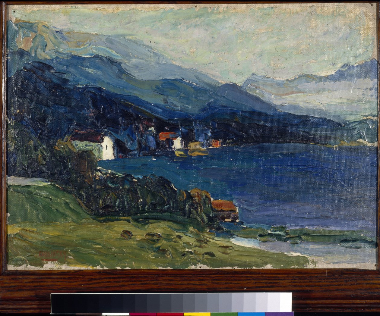 Vassily Kandinskyn maalaus "Kochel-järvi" (tai Wassily Kandinsky tai Kandinskyj tekijältä Wassily Kandinsky