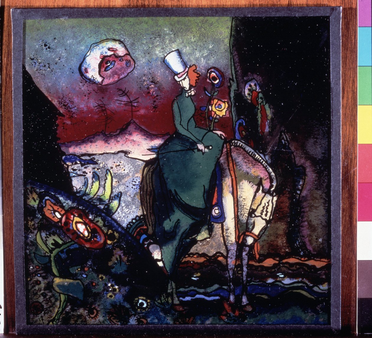 ""Amazon"" Vassily Kandinskyn (tai Wassily Kandinski tai Kandinskij) puumaalaus tekijältä Wassily Kandinsky