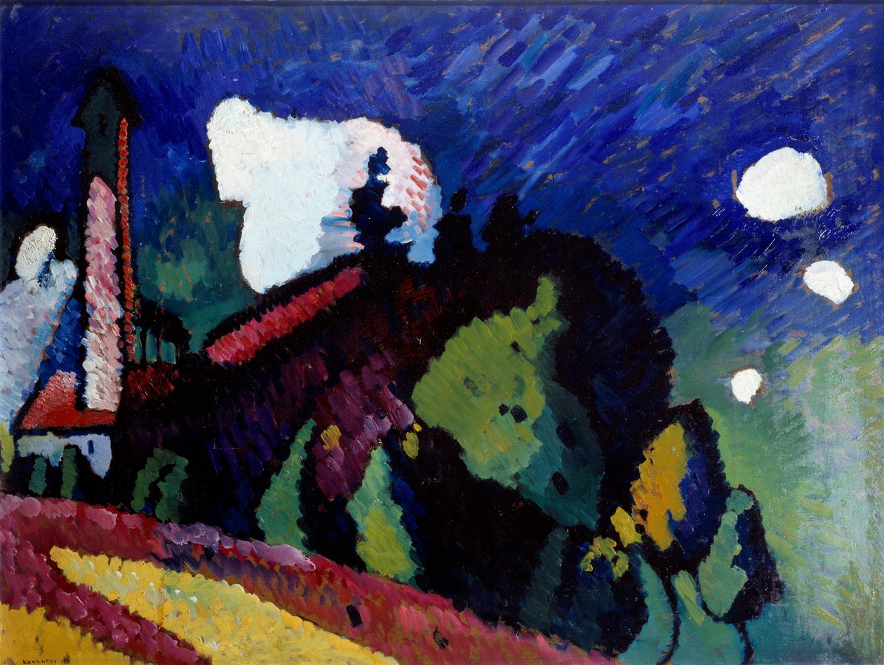 Maisema tornissa tekijältä Wassily Kandinsky