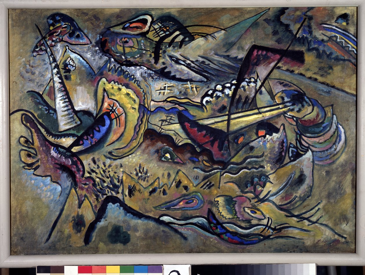 ""Etelä"" (eteläinen) maalaus, Vassily Kandinsky (tai Wassily Kandinsky tai Kandinskyj tekijältä Wassily Kandinsky