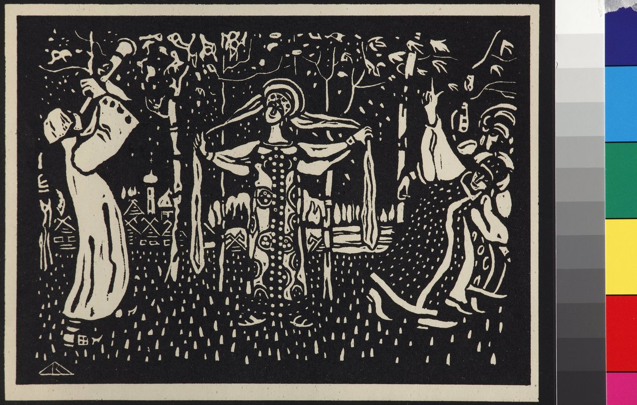 Koivut - The Birch Trees tekijältä Wassily Kandinsky