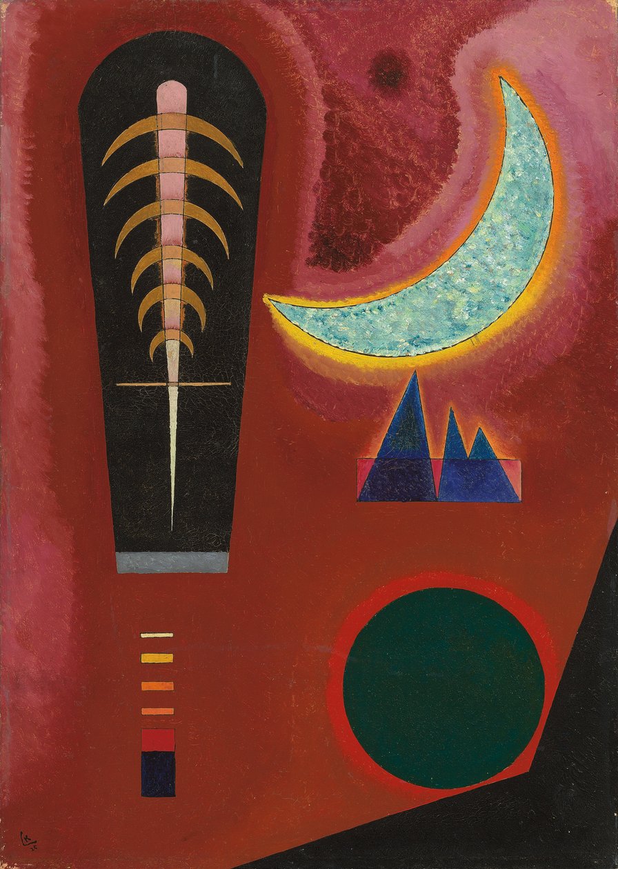 löyhästi punainen; Häviää Rotissa tekijältä Wassily Kandinsky