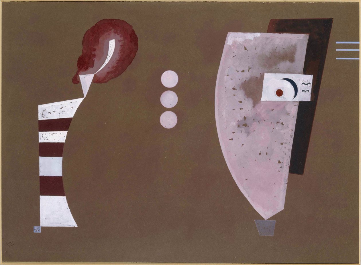""Mitten Kreise"" (ympyrän keskellä) - Vassily Kandinskyn (tai Wassily Kandinski tai Kandinskij) maalaus tekijältä Wassily Kandinsky