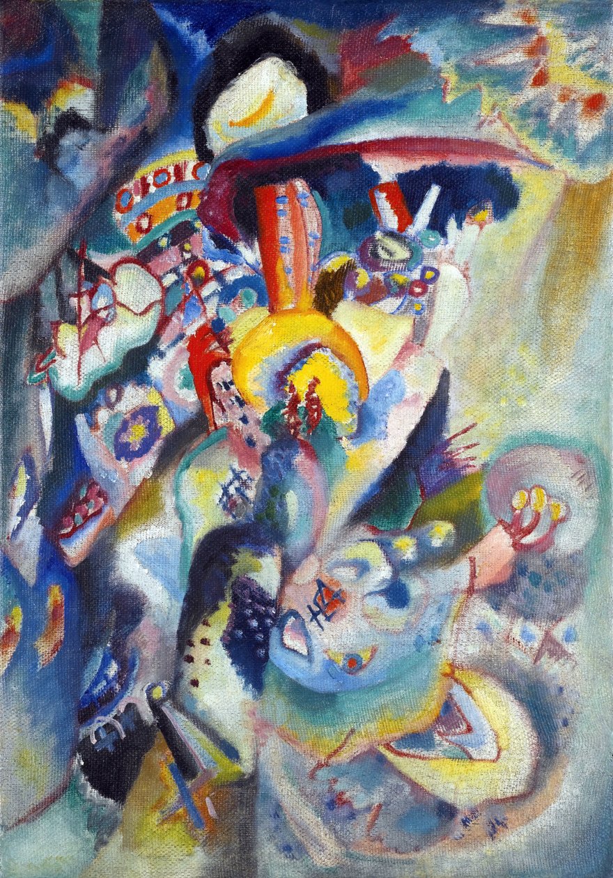 ""Moskova II"" maalaus Vassily Kandinsky (tai Wassily Kandinsky tai Kandinskyj tekijältä Wassily Kandinsky