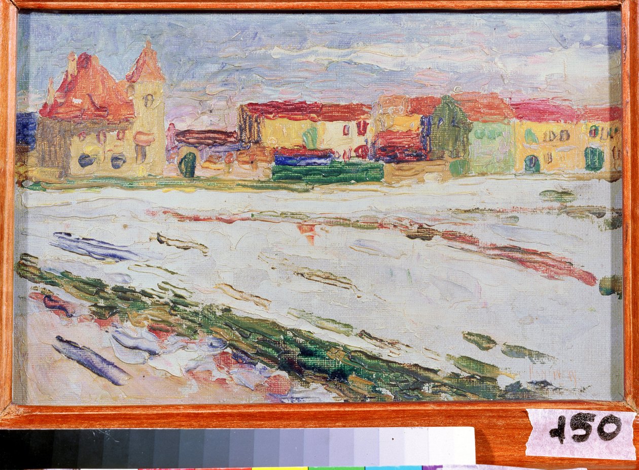 München (Allemagne) (München). Peinture de Vassily Kandinsky (ou Wassily Kandinski ou Kandinskij tekijältä Wassily Kandinsky