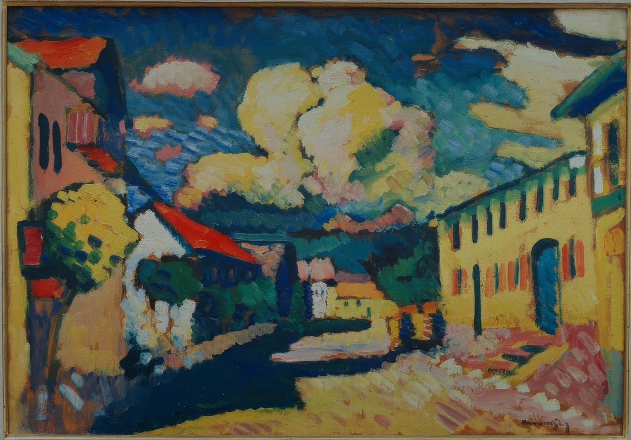 Murnau – Dorfstraße tekijältä Wassily Kandinsky