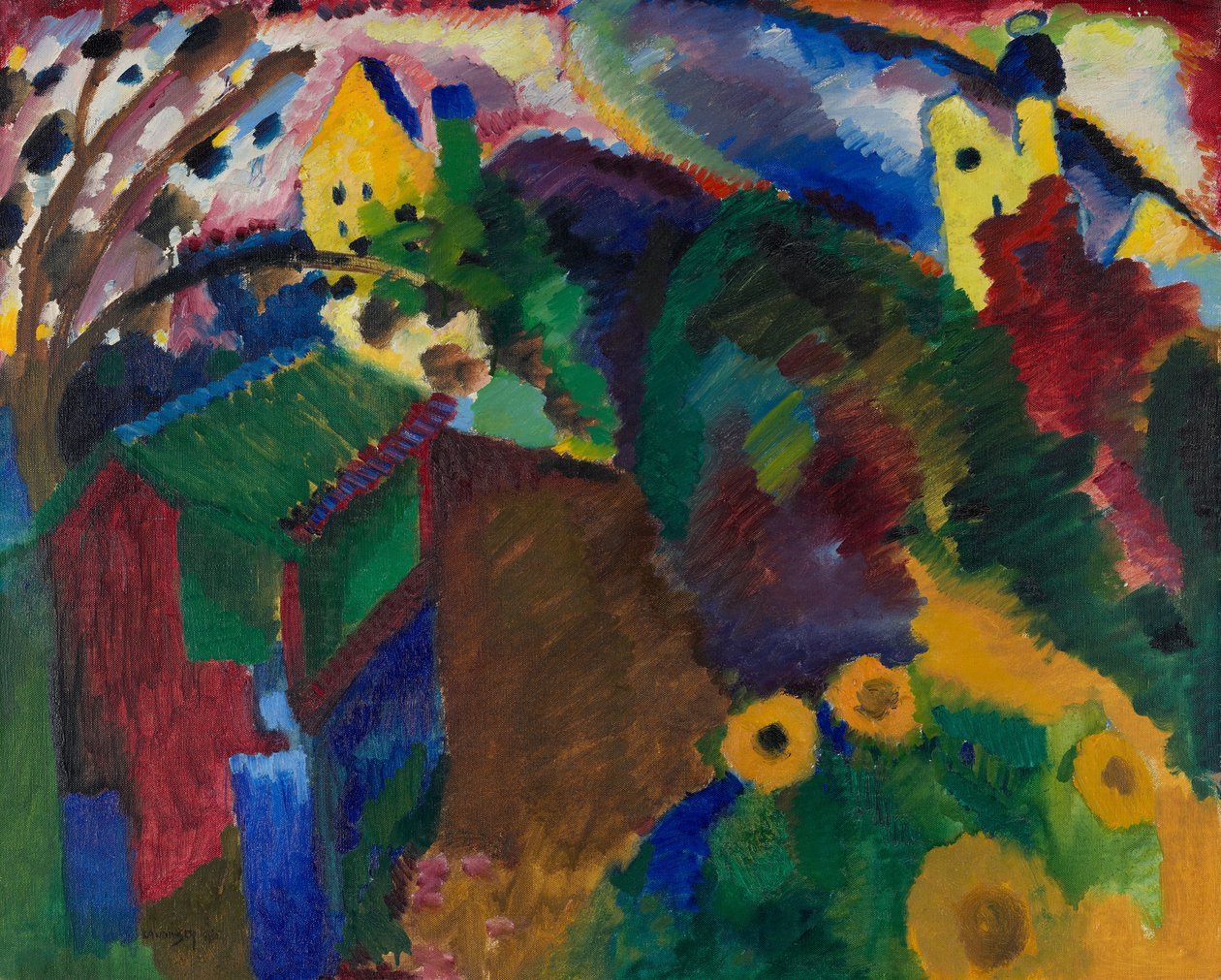 Murnau - Puutarha tekijältä Wassily Kandinsky