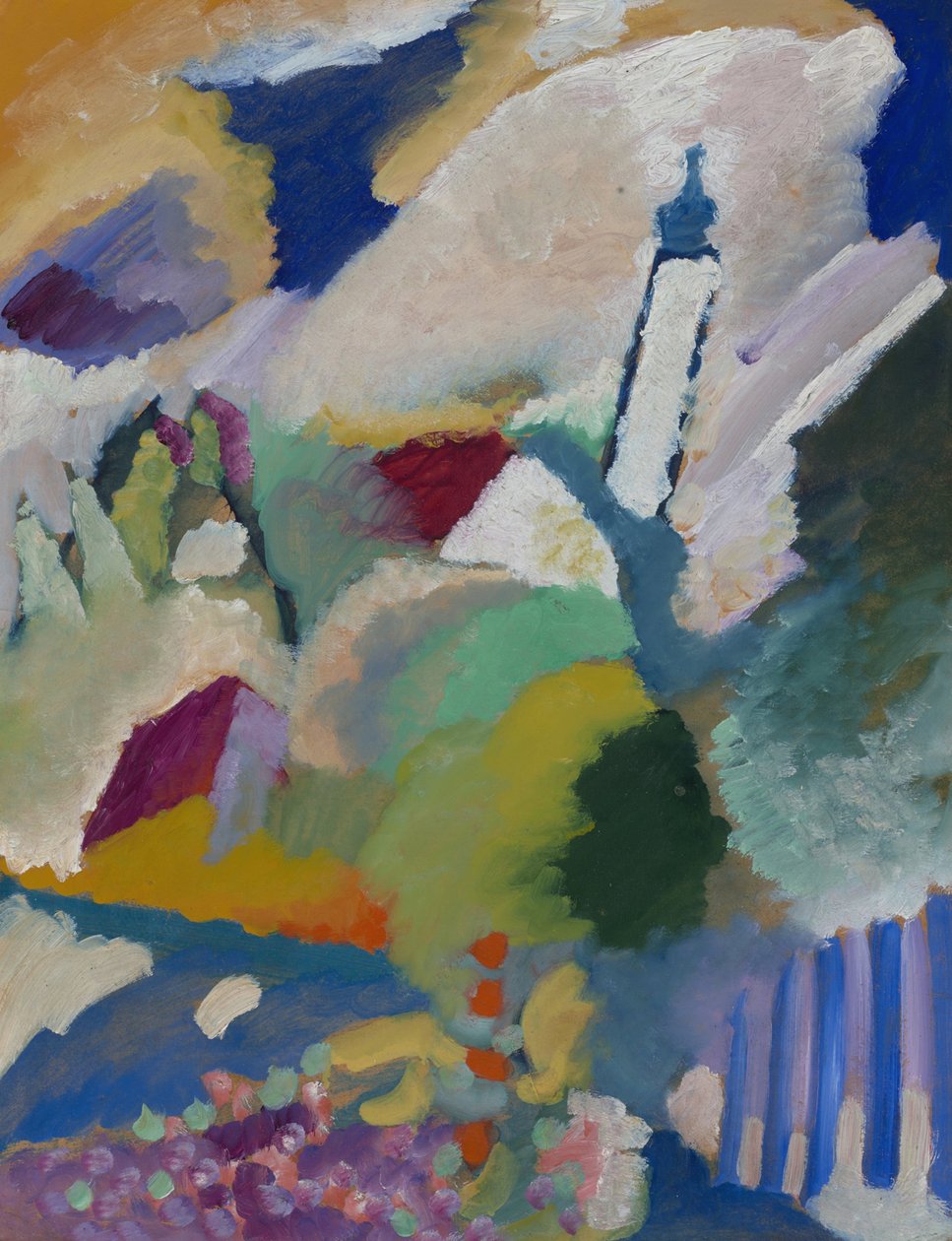 Murnau kirkon I kanssa tekijältä Wassily Kandinsky
