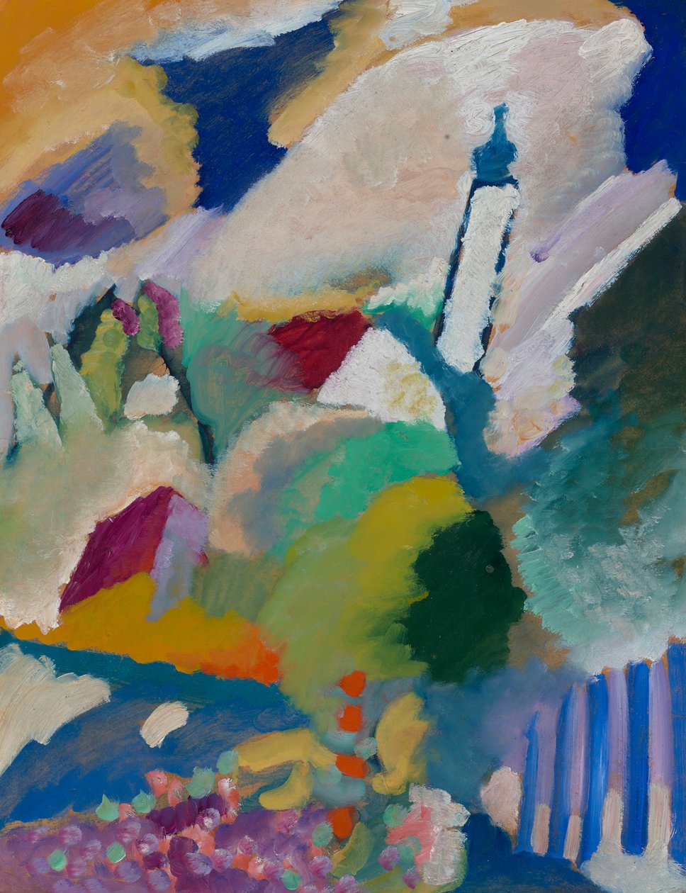 Murnau ja kirkko I tekijältä Wassily Kandinsky