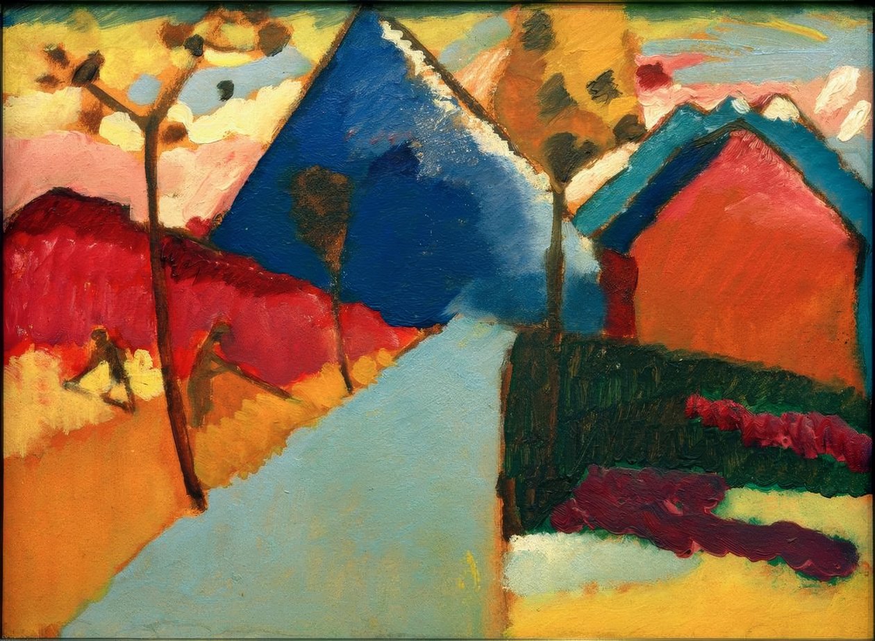 Naturstudie aus Murnau I tekijältä Wassily Kandinsky