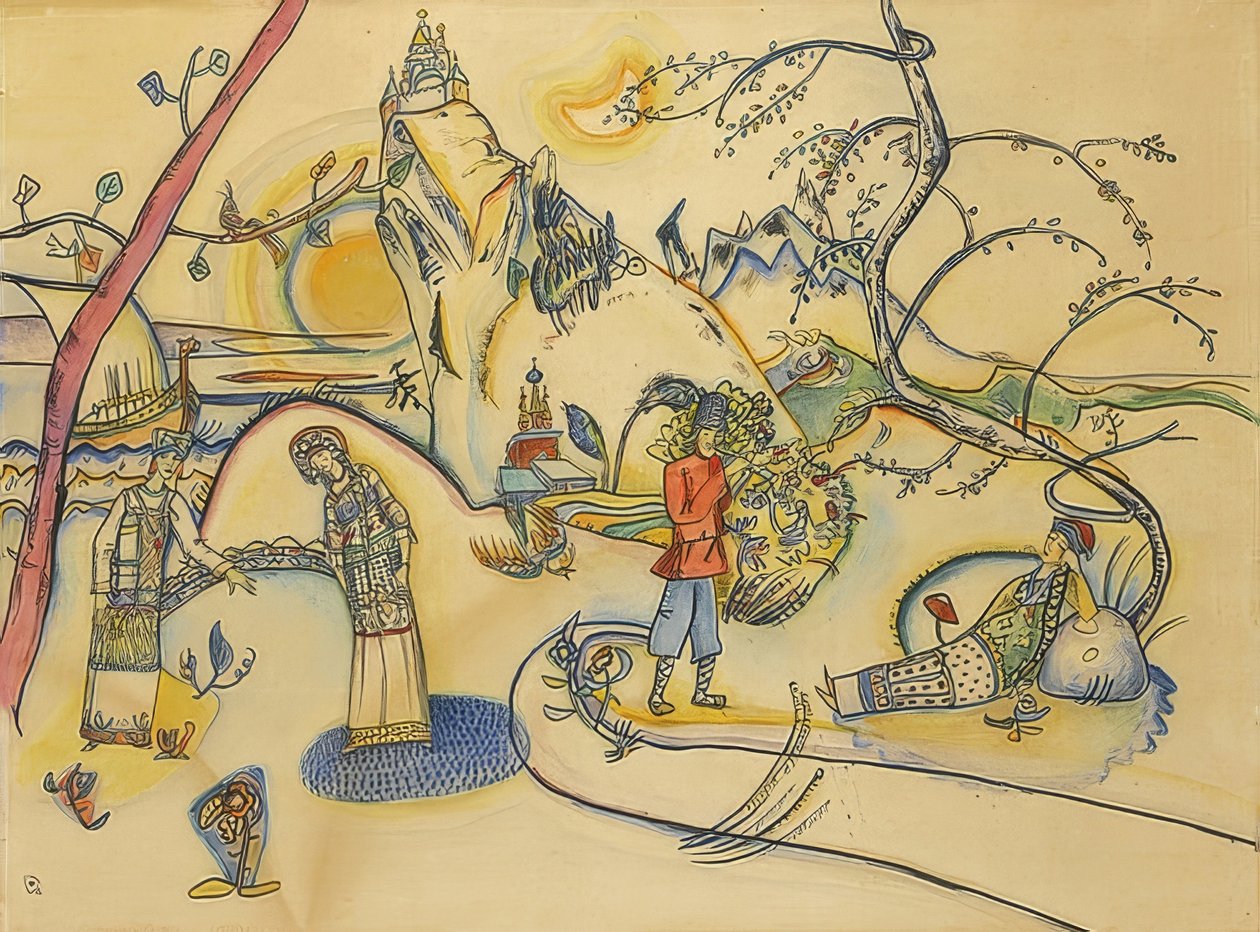 Nimetön. 1915 tekijältä Wassily Kandinsky