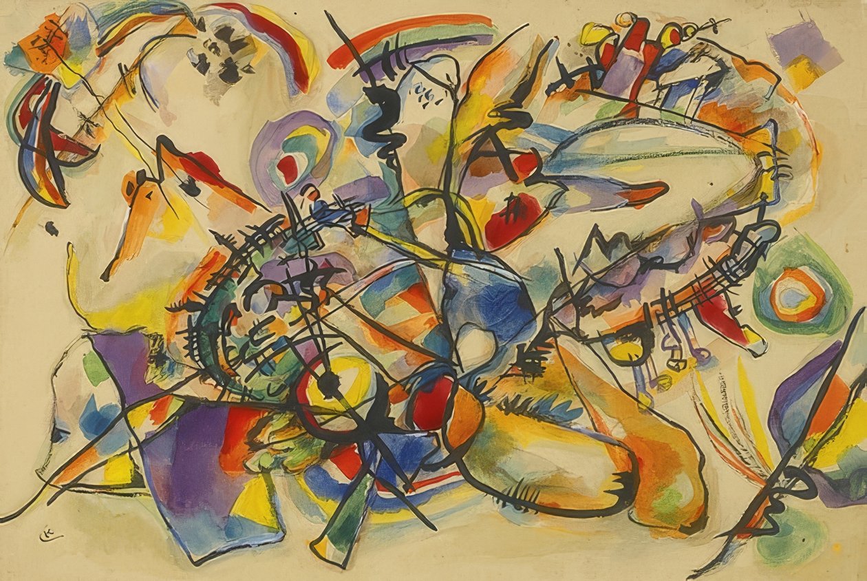 Nimetön. Noin 1916 tekijältä Wassily Kandinsky
