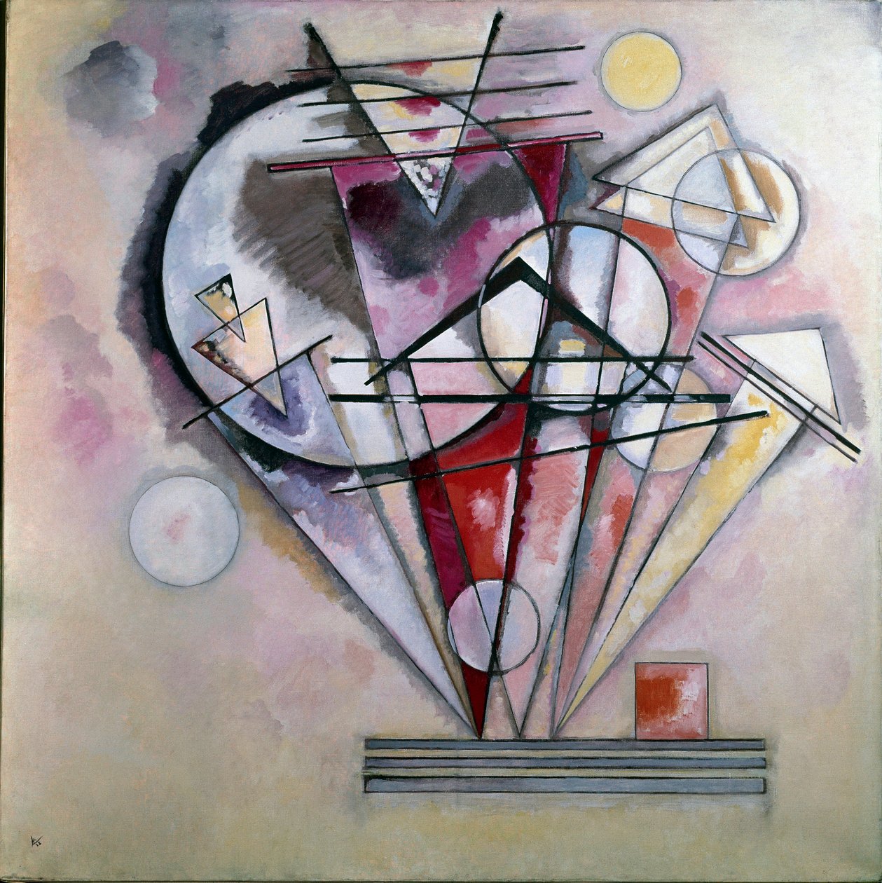 Wassily Kandinskyn (tai Wassily Kandinsky tai Kandinskij) maalaus Pointe-maalauksesta tekijältä Wassily Kandinsky