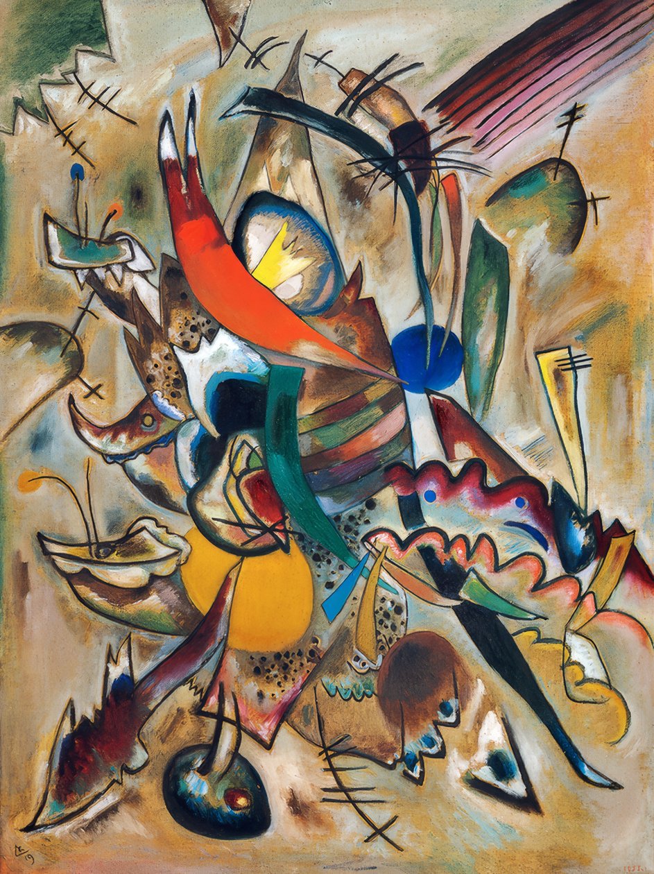 Maalaus pisteillä tekijältä Wassily Kandinsky