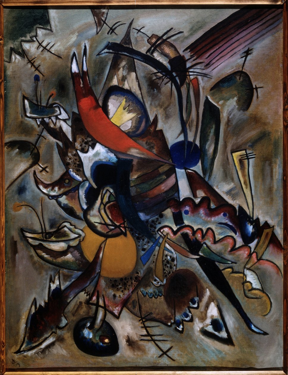 ""Pistemaalaus (Kompositio N. 223)"" Peinture de Vassily Kandinsky (ou Wassily Kandinski ou Kandinskij tekijältä Wassily Kandinsky