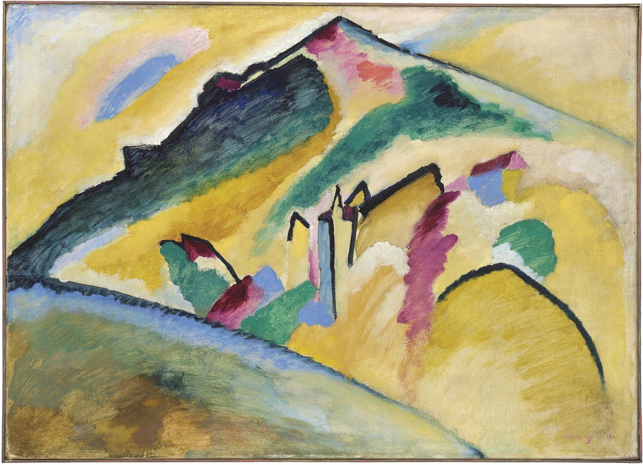 ""Syysmaisema"" Vassily Kandinskyn (tai Wassily Kandinskin tai Kandinskij) maalaus tekijältä Wassily Kandinsky