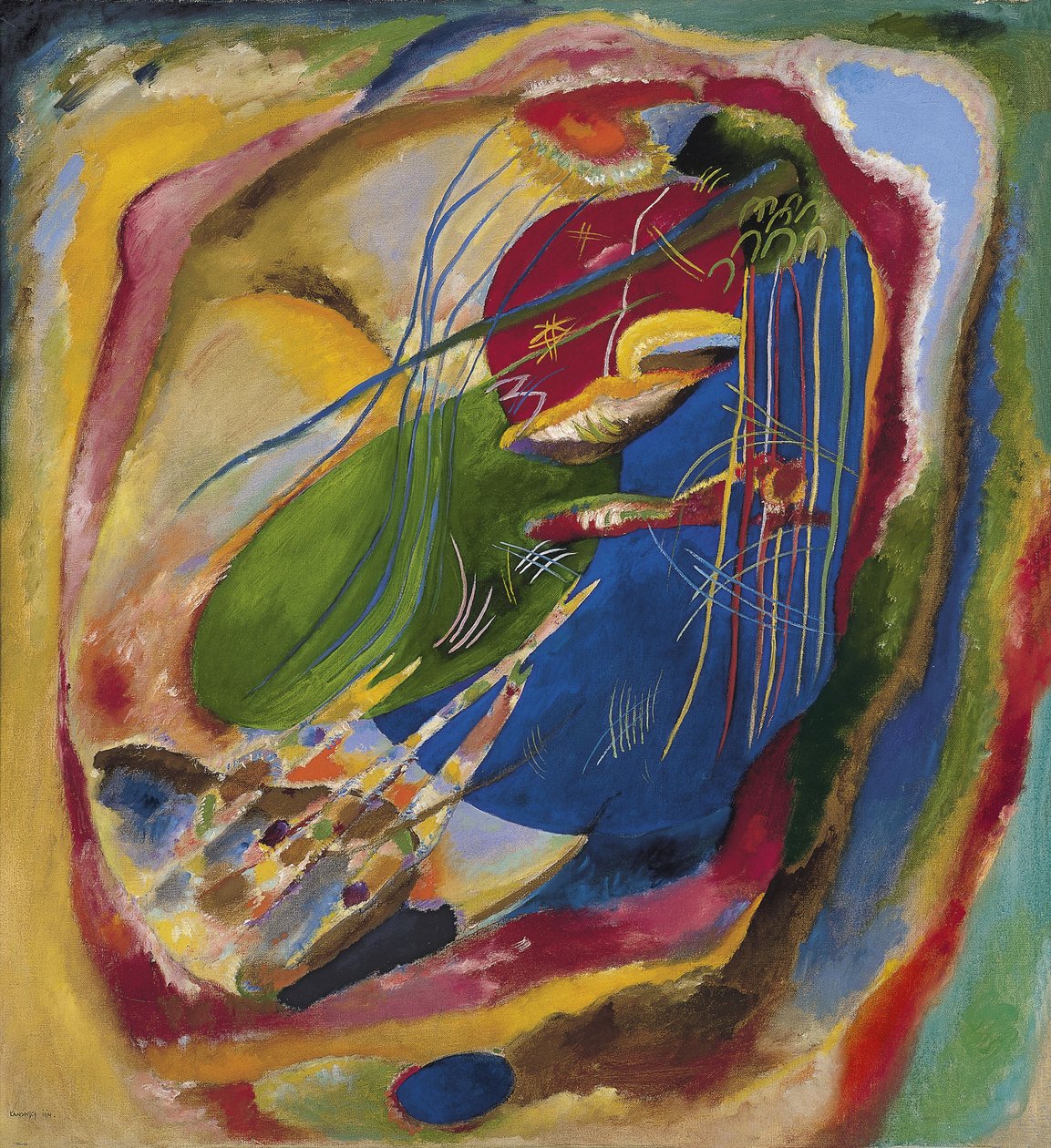 Kuva kolmella täplällä, nro 196, 1914 tekijältä Wassily Kandinsky