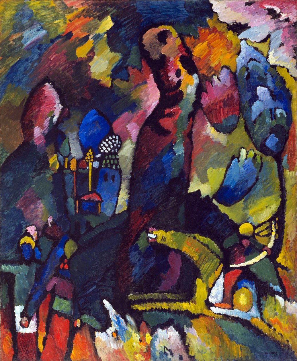 ""Kuva jousimiehen kanssa"" Peinture de Vassily Kandinsky (ou Wassily Kandinski ou Kandinskij tekijältä Wassily Kandinsky