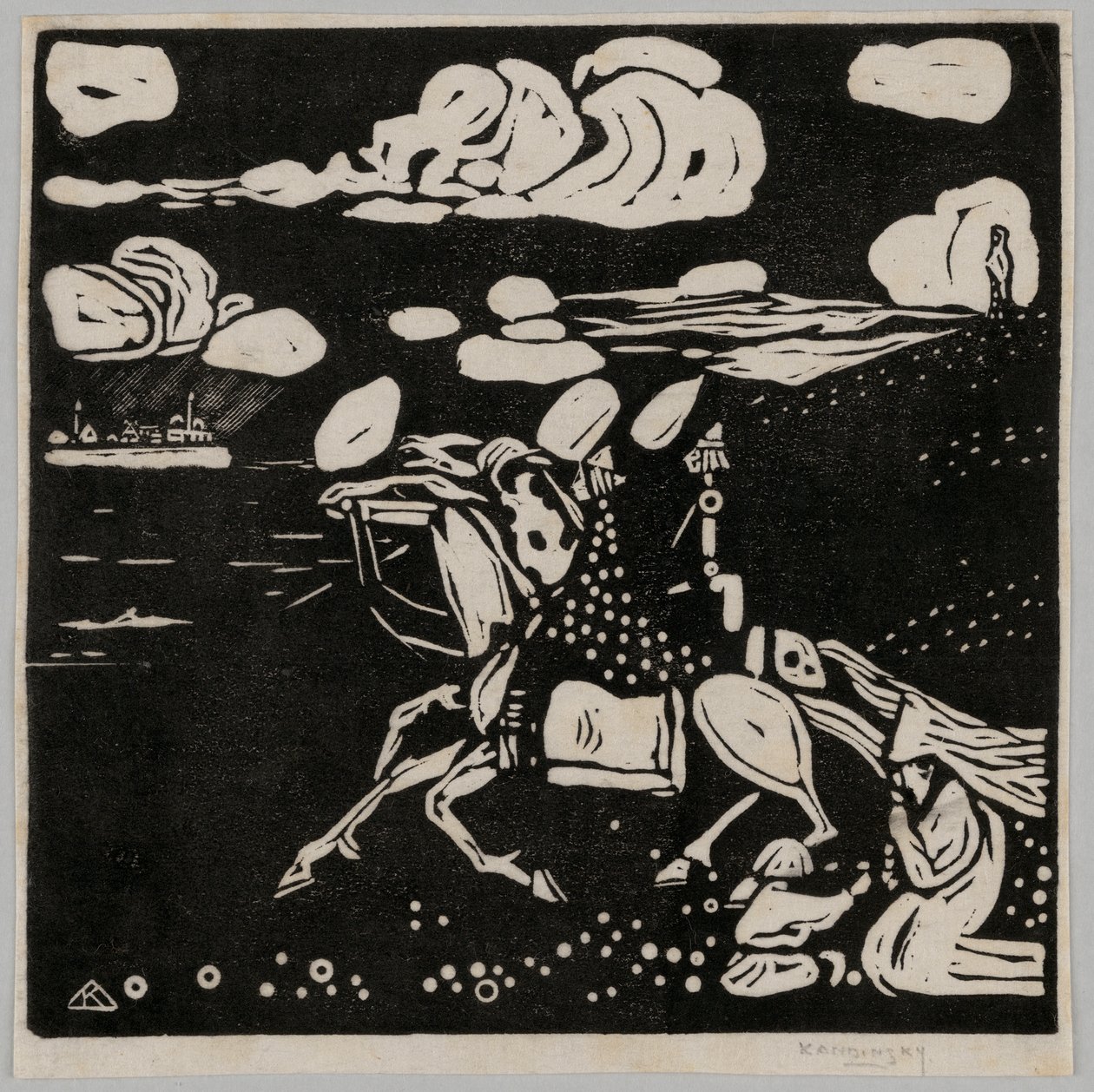 Ratsastajat tekijältä Wassily Kandinsky