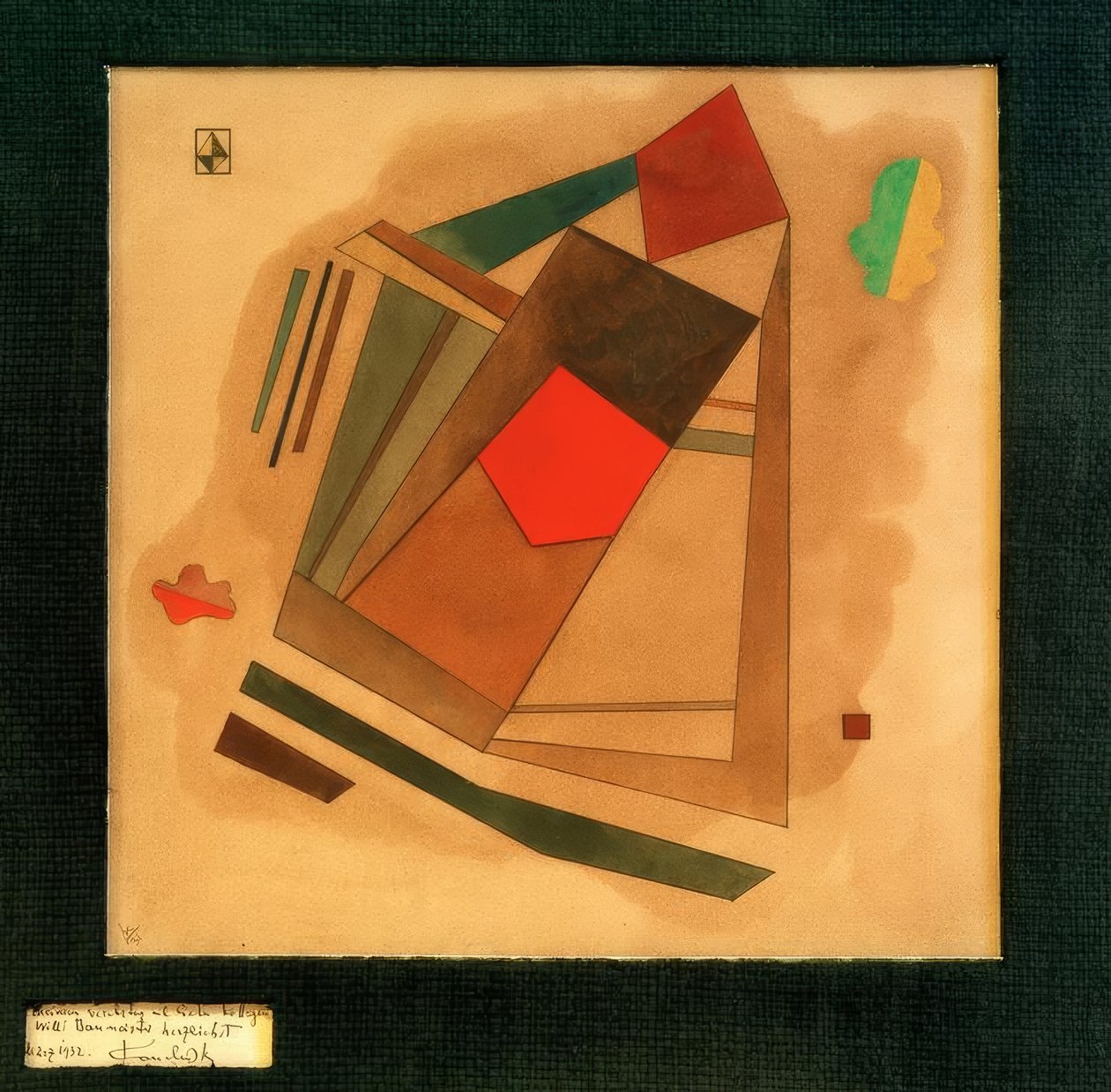 Rot im Quadrat tekijältä Wassily Kandinsky