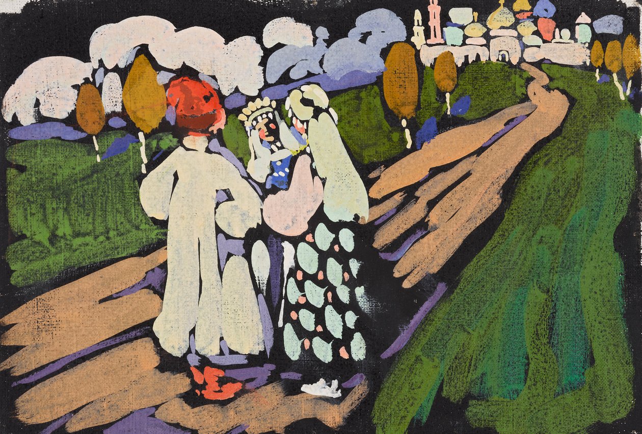 Venäläinen skene tekijältä Wassily Kandinsky