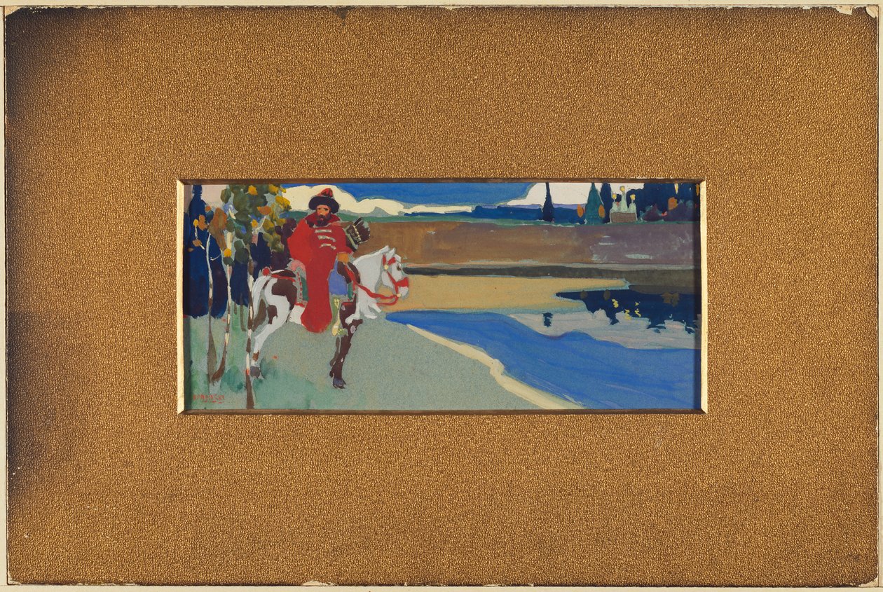 Venäläinen ratsastaja tekijältä Wassily Kandinsky