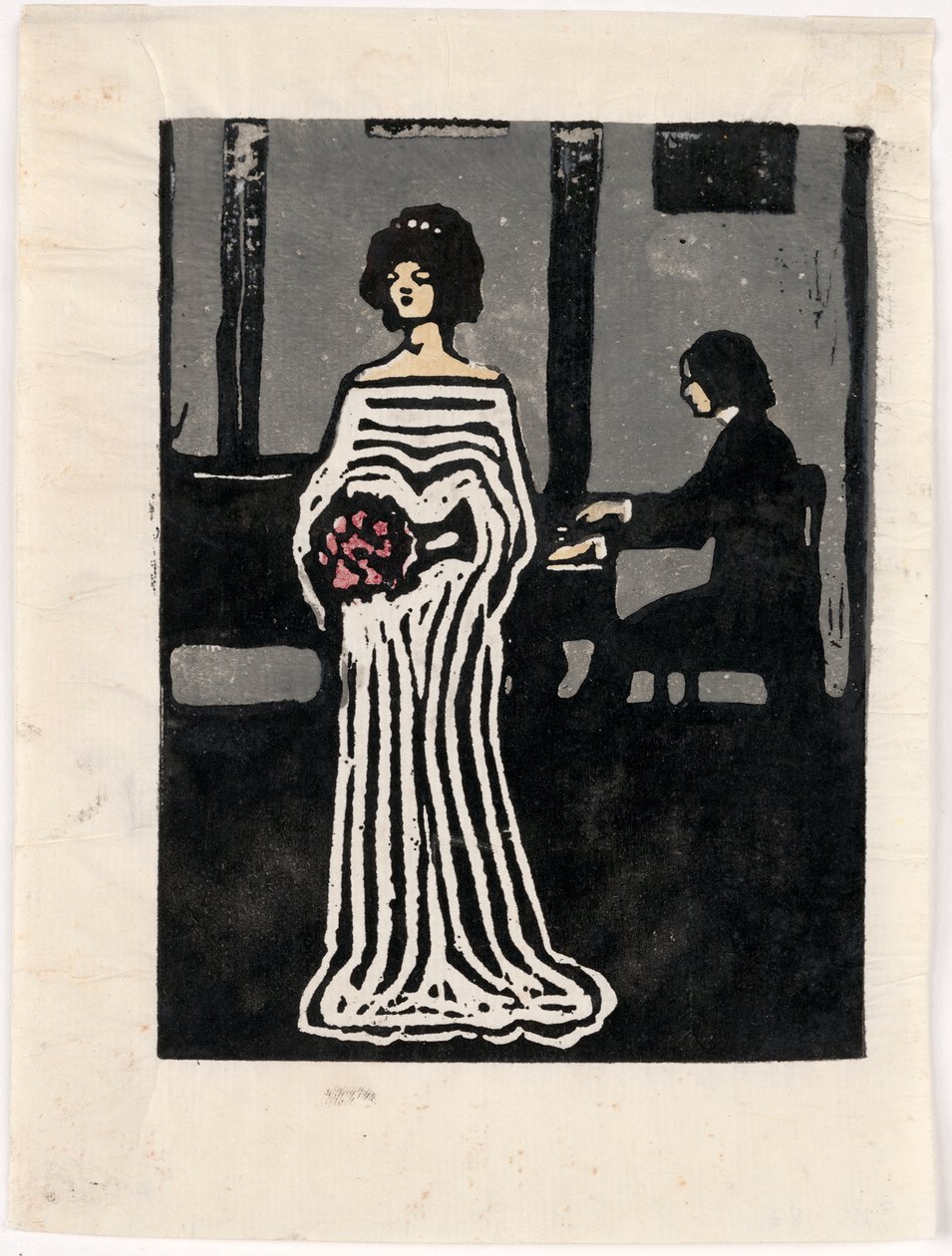 Laulajatar (toinen tila) tekijältä Wassily Kandinsky