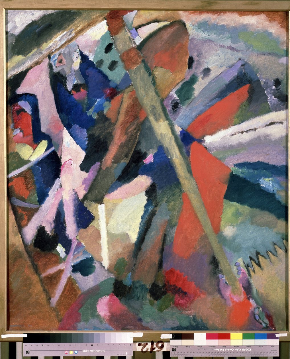 ""Saint George"" maalaus Vassily Kandinsky (tai Wassily Kandinsky tai Kandinskyj tekijältä Wassily Kandinsky