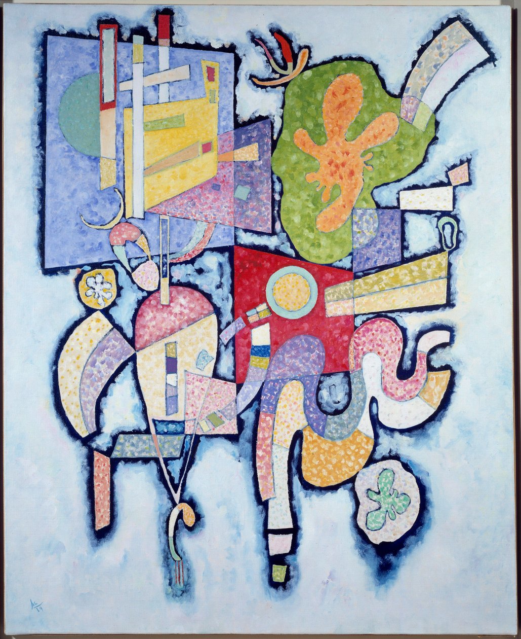 Simple Complexity 1939 (öljy kankaalle) tekijältä Wassily Kandinsky