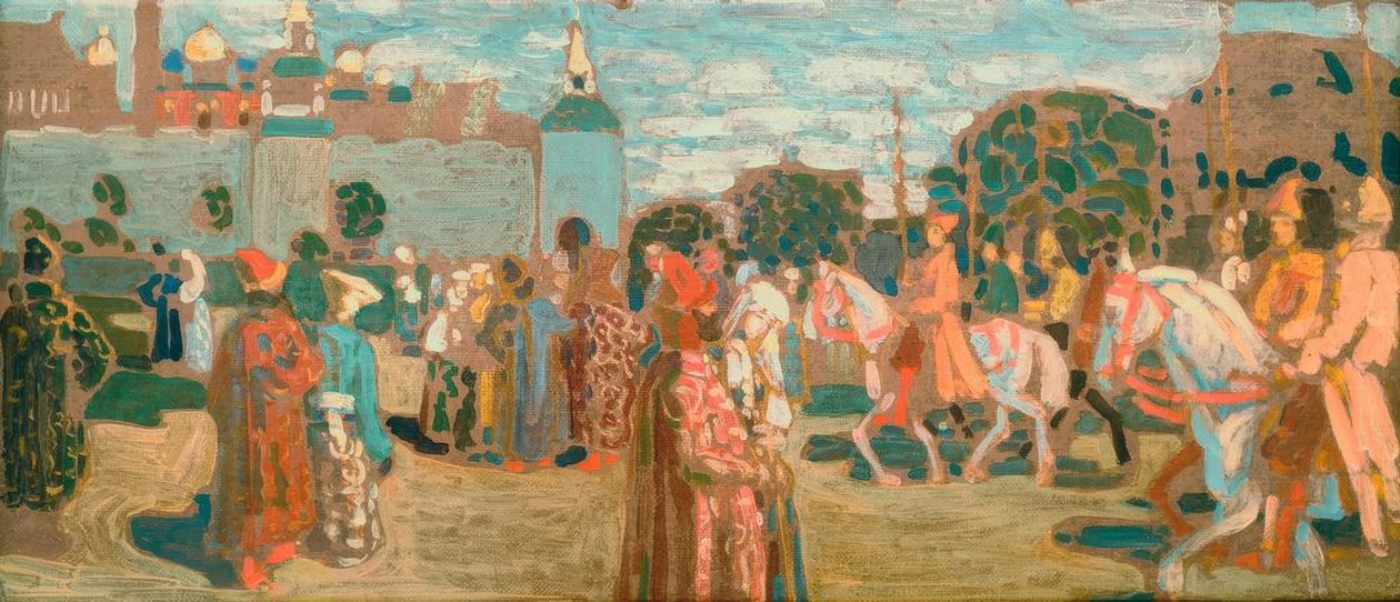 Skizze für Sonntag (Altrussisch) tekijältä Wassily Kandinsky