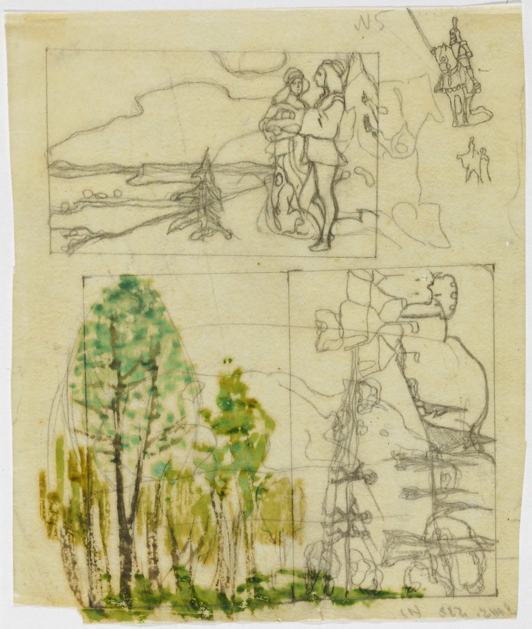 Luonnoslehti keskiaikaisilla teemoilla tekijältä Wassily Kandinsky