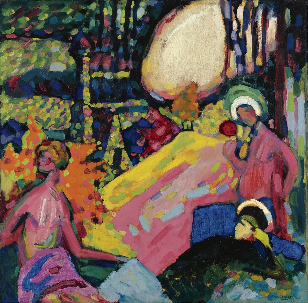 ""White Sound"" maalaus Vassily Kandinsky (tai Wassily Kandinsky tai Kandinskyj tekijältä Wassily Kandinsky