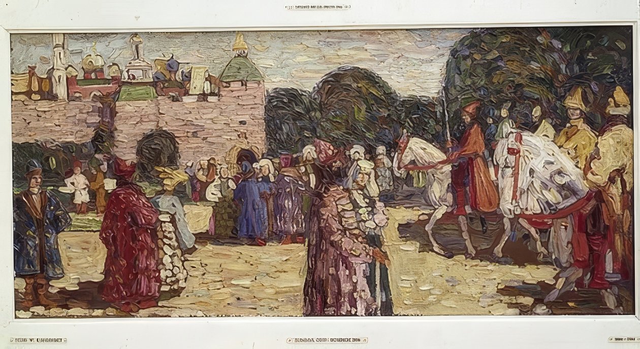 Sunnuntai (Vanha Venäjä). 1904 tekijältä Wassily Kandinsky