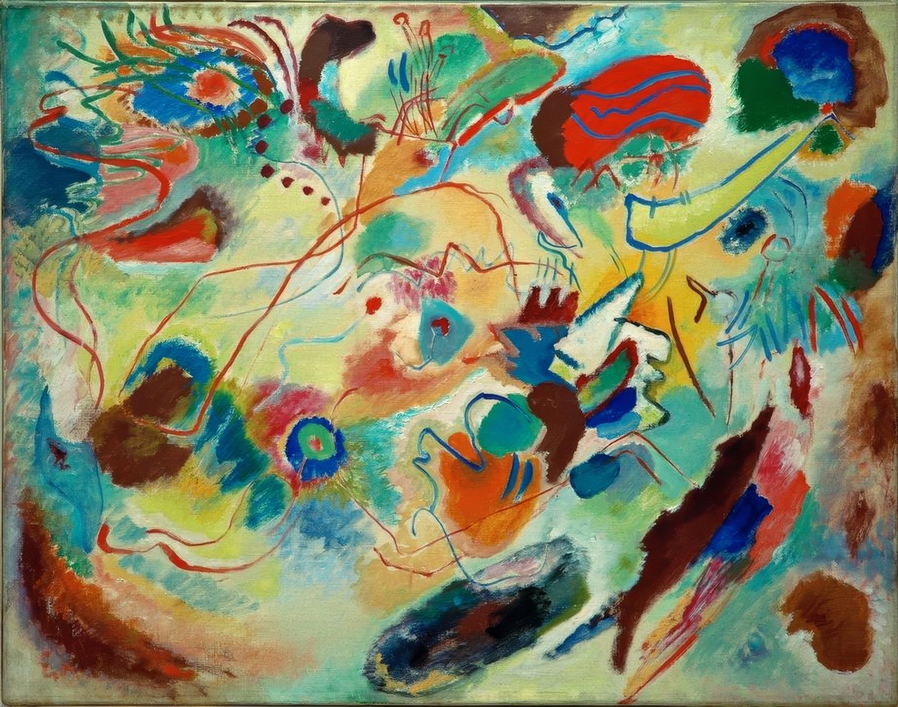 Studie zu Komposition VII tekijältä Wassily Kandinsky