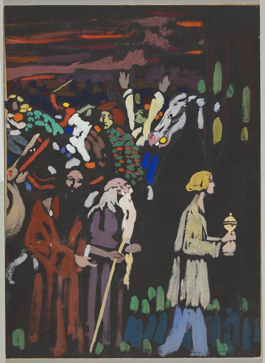 Tutkimus aiheesta "Panic" tekijältä Wassily Kandinsky