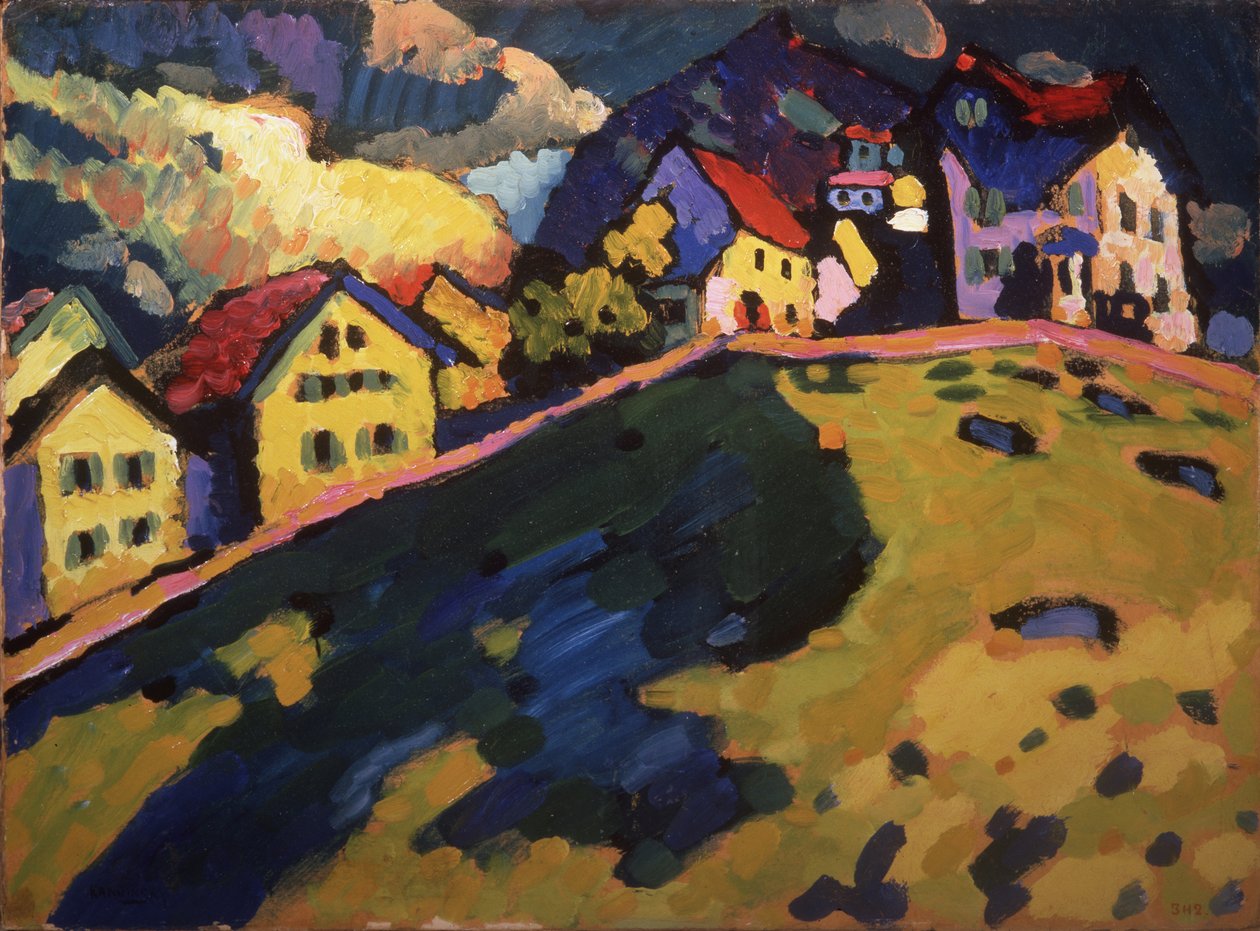 Kesämaisema, 1909 tekijältä Wassily Kandinsky