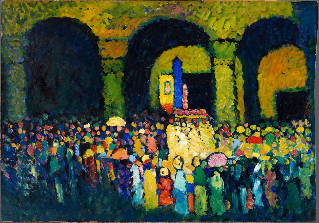 Ludwigskirche Münchenissä (1908) tekijältä Wassily Kandinsky