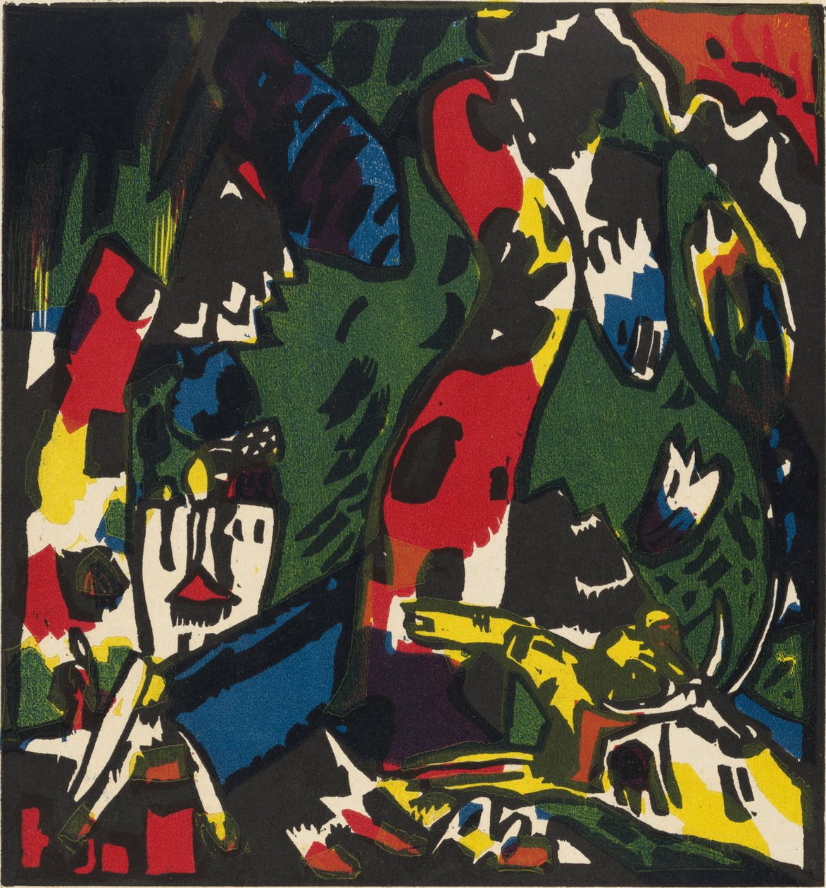 ""An Archer"" maalaus Vassily Kandinsky (tai Wassily Kandinski tai Kandinskyj tekijältä Wassily Kandinsky
