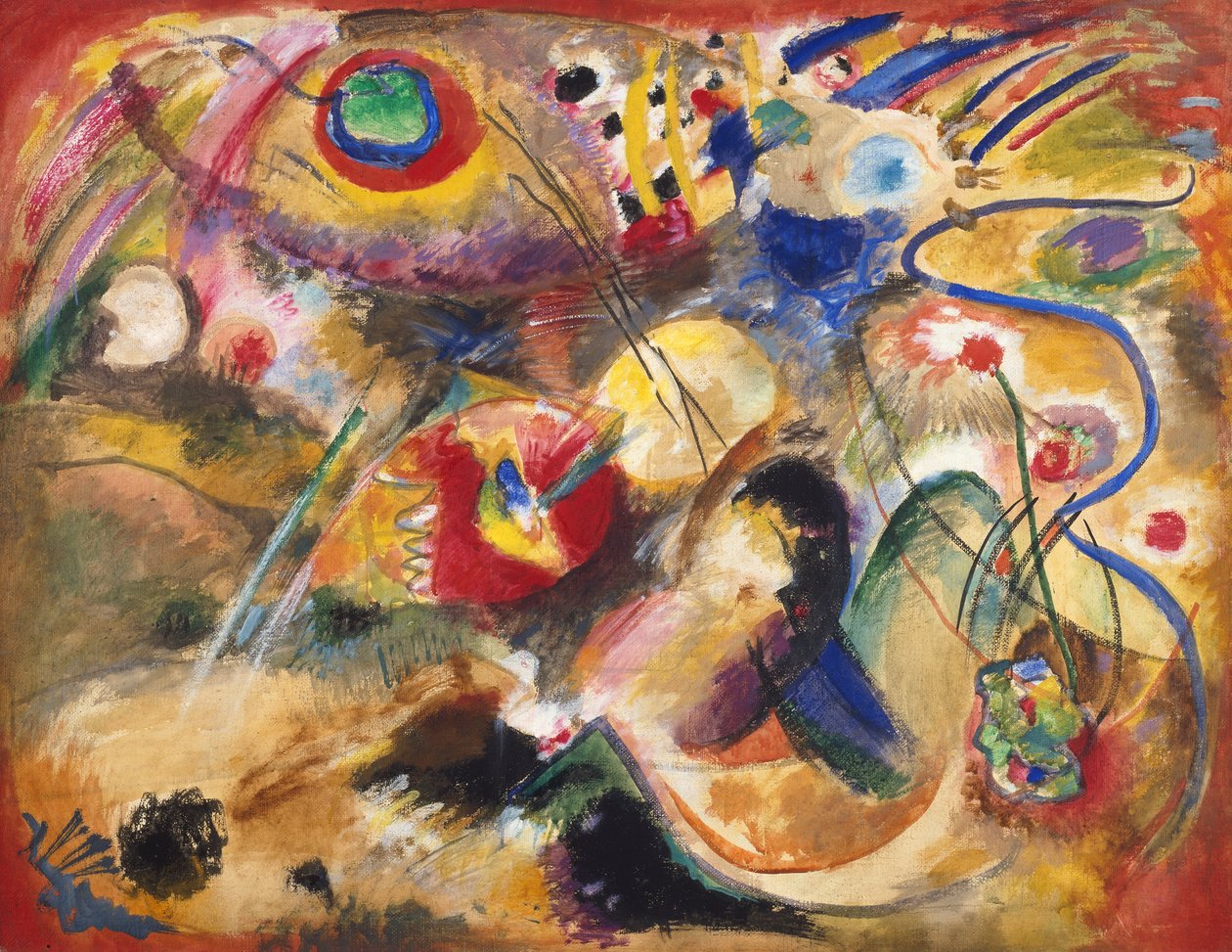 Nimetön kuva (vedenpaisumus) tekijältä Wassily Kandinsky
