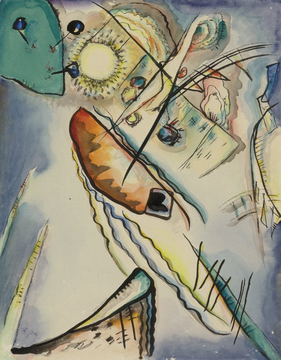 Nimetön, 1916 tekijältä Wassily Kandinsky