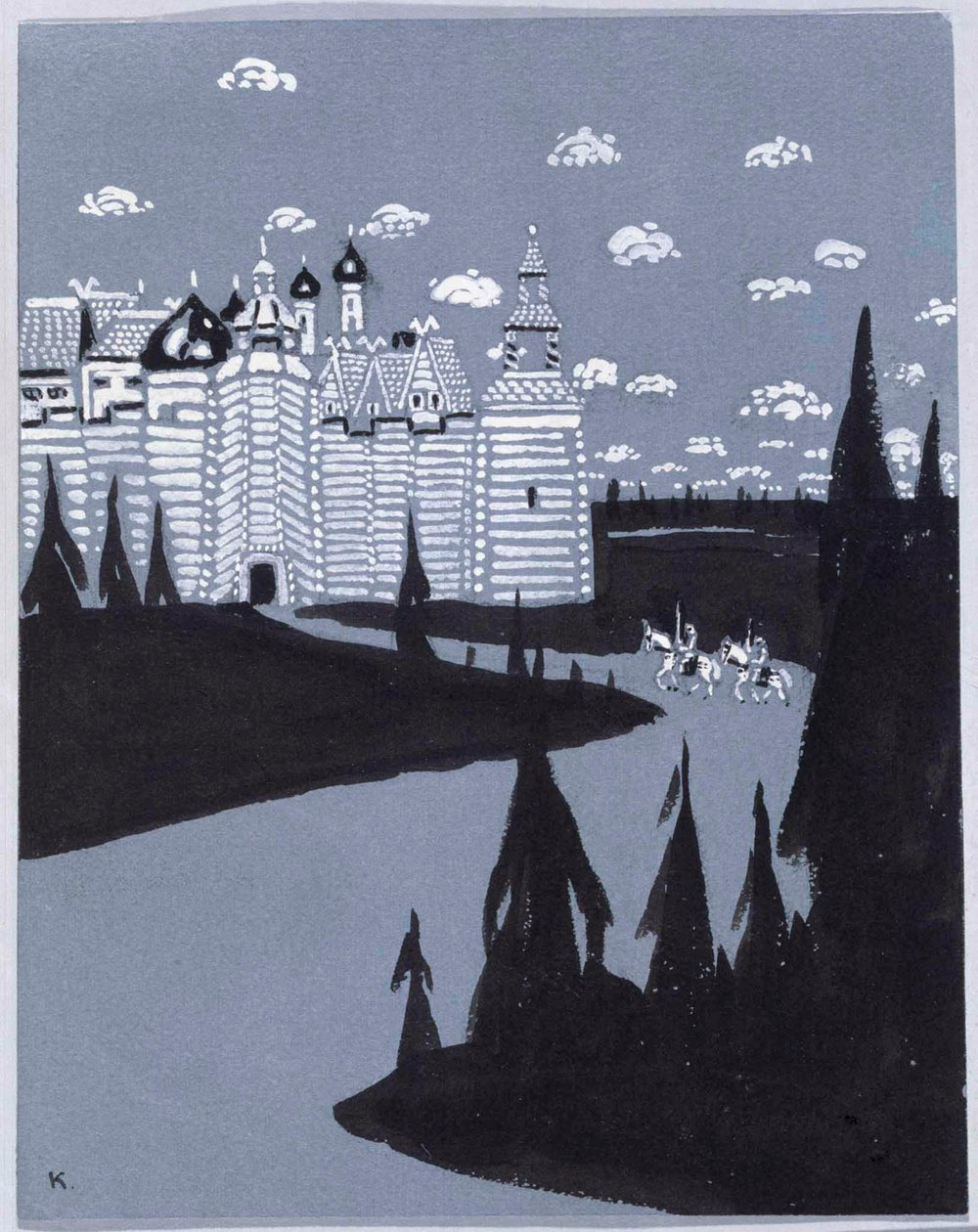 Kaupungin edustalla tekijältä Wassily Kandinsky